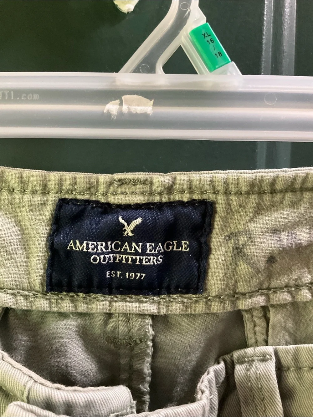 American Eagle Outfitters Men's Light Gray Flat-Front Shorts